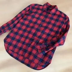 ユニクロ　フランネルチェックシャツ　Lサイズ