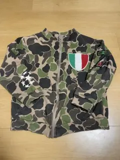 迷彩柄 フルジップジャケット 130-140