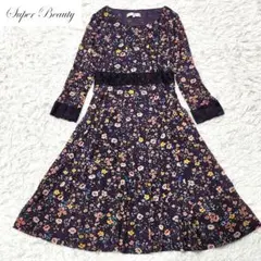 ✨美品 大きいサイズ✨スーパービューティー❣️レースワンピース　42　Aライン