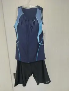 FILA 、セパレート水着 13号 ネイビー/ライトブルー
