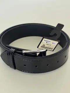 SAINT LAURENT フォークバックルベルト レザー ブラック サイズ95