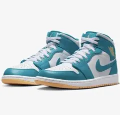 NIKE AIR JORDAN 1 MID アクアトーン/セレスティアルゴールド
