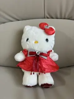 ハローキティ ぬいぐるみ 赤いドレス