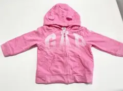 GAP ピンク フード付きトレーナー 12-18ヶ月