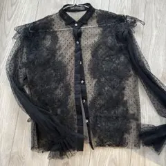 シースルー シャツ 黒
