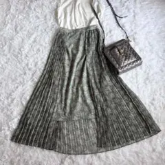 【美品】CLANE（クラネ）フラワープリーツ レイヤードスカート