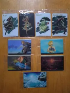 ゼルダの伝説 テアキン カード ツインウエハース ビジュアルカード 9枚セット