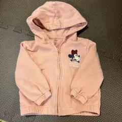【Disney】ミニー　フード付き　パーカー　80cm