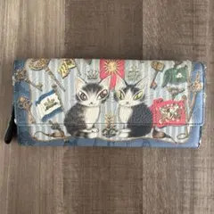 わちふぃーるど ダヤン 長財布鍵モチーフ ブルー系