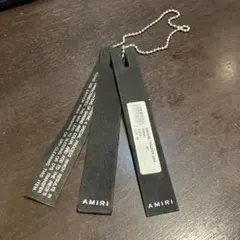 正規品】AMIRI タグ 3連タグ レザー 紙 ボールチェーン - メルカリ