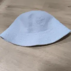 美品　VIVIAN BLUE 水色 パイルベルハット　ガールズ