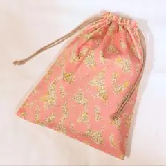 リバティ お着替え袋 巾着 エマ・アンド・ジョージーナ ハート柄