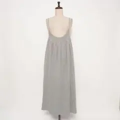 新品 ブティックオーディナリー プリーツワンピース グレー サイズF*KD923