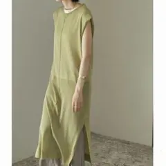 【SELECT MOCA/セレクトモカ】ノースリーブシアーニットワンピース