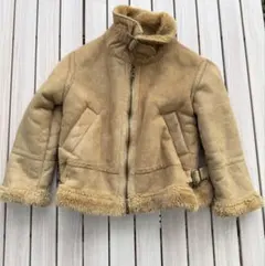 フリースジャケット サイズ110 ベージュ