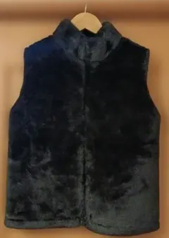 【新品・未使用】BBJUNARE フェイクファー ベスト 黒