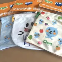 쿠 돈주머니 Qoo FANTA 네온 건착 3개 세트 비매품