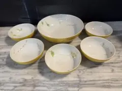 たち吉 黄地草花 取り鉢揃 5客セット 和食器 小鉢 絵変わり 取り鉢のサムネイル