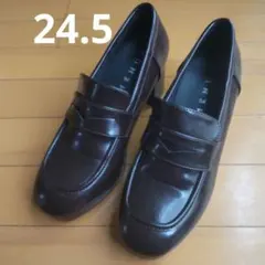 厚底 ローファー メヌエ ダークブラウン 24.5cmのサムネイル