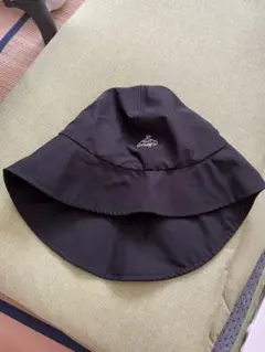 ブラック メッシュ裏地付きハット フリーサイズ