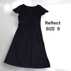 Reflect 半袖ひざ丈ワンピース サイズ9 ブラックのサムネイル