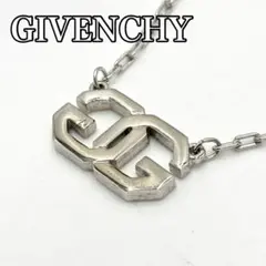【美品】GIVENCHYジバンシィ ネックレス　Gロゴ　シルバー　ヴィンテージ