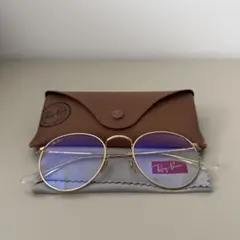 Ray-Ban ゴールド ラウンドサングラス