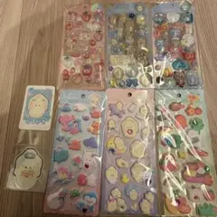 平成レトロ！希少！ハローキティ やわらかフーセンシール 19セット