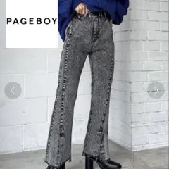 ✨美品✨PAGEBOY フロントスリットジーンズ2 25S