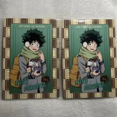 ヒロアカ 緑谷出久 バレンタイン ポストカード 2枚セット