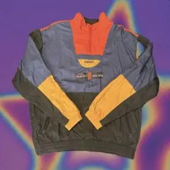 adidas ハーフジップジャケット カラフル 90s