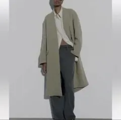 新品タグ付き　ZARA オリーブグリーン チェスターコート