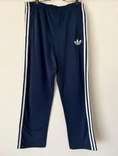 【ヴィンテージ】adidasトラックパンツ ネイビー M 春