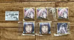 NARUTO　ナルト　豆ガシャ色紙　豆色紙　サクラ　ヒナタ　サスケ　イタチ
