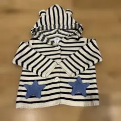 baby GAP ストライプカーディガン　くまみみ