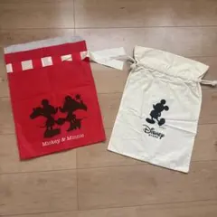 ミッキー＆ミニー ギフト袋と巾着袋セット