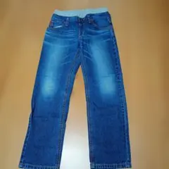 EDWIN デニムブルー ストレートパンツ 140cm