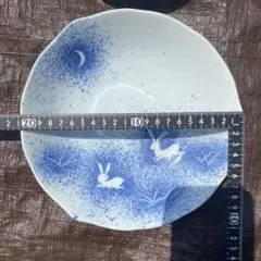 12枚　たち吉 うさぎと月 深皿 21cm 中鉢 カレー皿 和食器 煮物 業務用