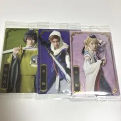 刀ミュ 十周年記念 ウエハース メタリックプラカード 3枚セット売り