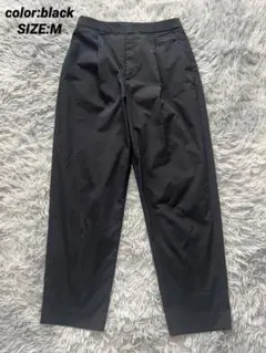 【完売品】ユニクロ　セオリー　感動タックイージーパンツ　黒　ブラック　M