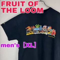 Z258【FRUIT OF THE LOOM】半袖Tシャツ【メンズXL】ブラック