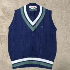 レディース　McGregor Vネックノースリーブニット M ☆262