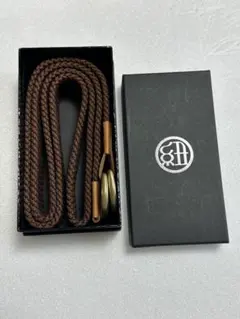 【新品】紐屋　組紐ベルト　kumeemo-O