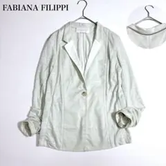 美品⁂ファビアナフィリッピ⁂ニットテーラードジャケット　モニーレ　イタリア製　M 2026年最新】FABIANA FILIPPI レディース テーラードジャケットの人気