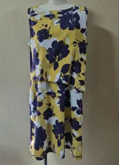 ブージュルード ノースリーブワンピース 花柄 紫のサムネイル