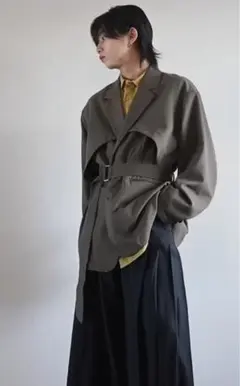 GRANCY 24aw テーラードジャケット GRANCY】Reverse LayeredDesign TailoredJacket / リバース レイヤード