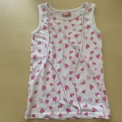 Navy ハート柄タンクトップ 130サイズ
