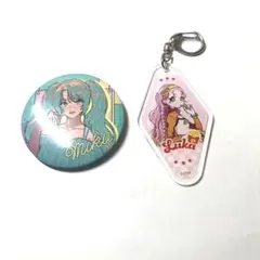 初音ミク 一番くじ 缶バッジ 巡音ルカ アクリルキーホルダー
