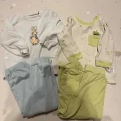 ユニクロ　パジャマ　90cm ピーターラビット　リトルグリーンメン