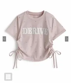 GRL ラインストーンロゴ刺繍サイドドロストTシャツ［fu459］のサムネイル